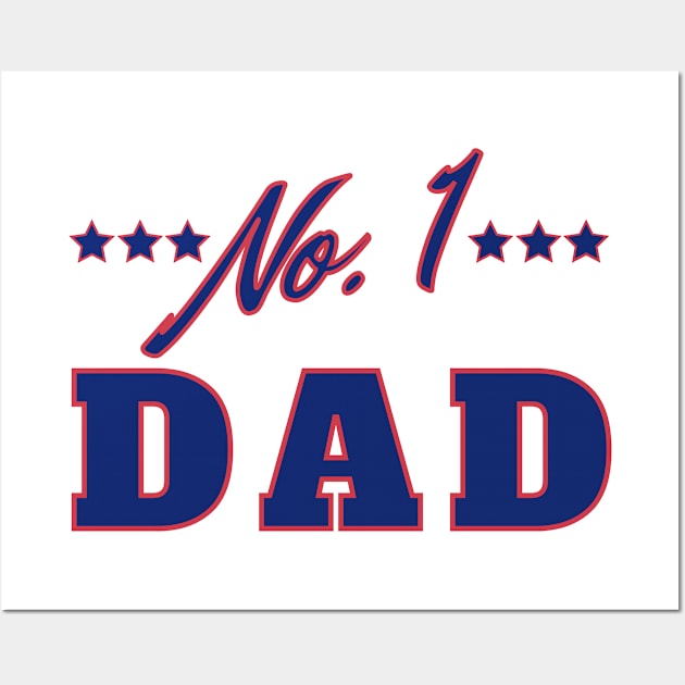 No 1 Dad. Funny Dad Life Quote. Wall Art by That Cheeky Tee